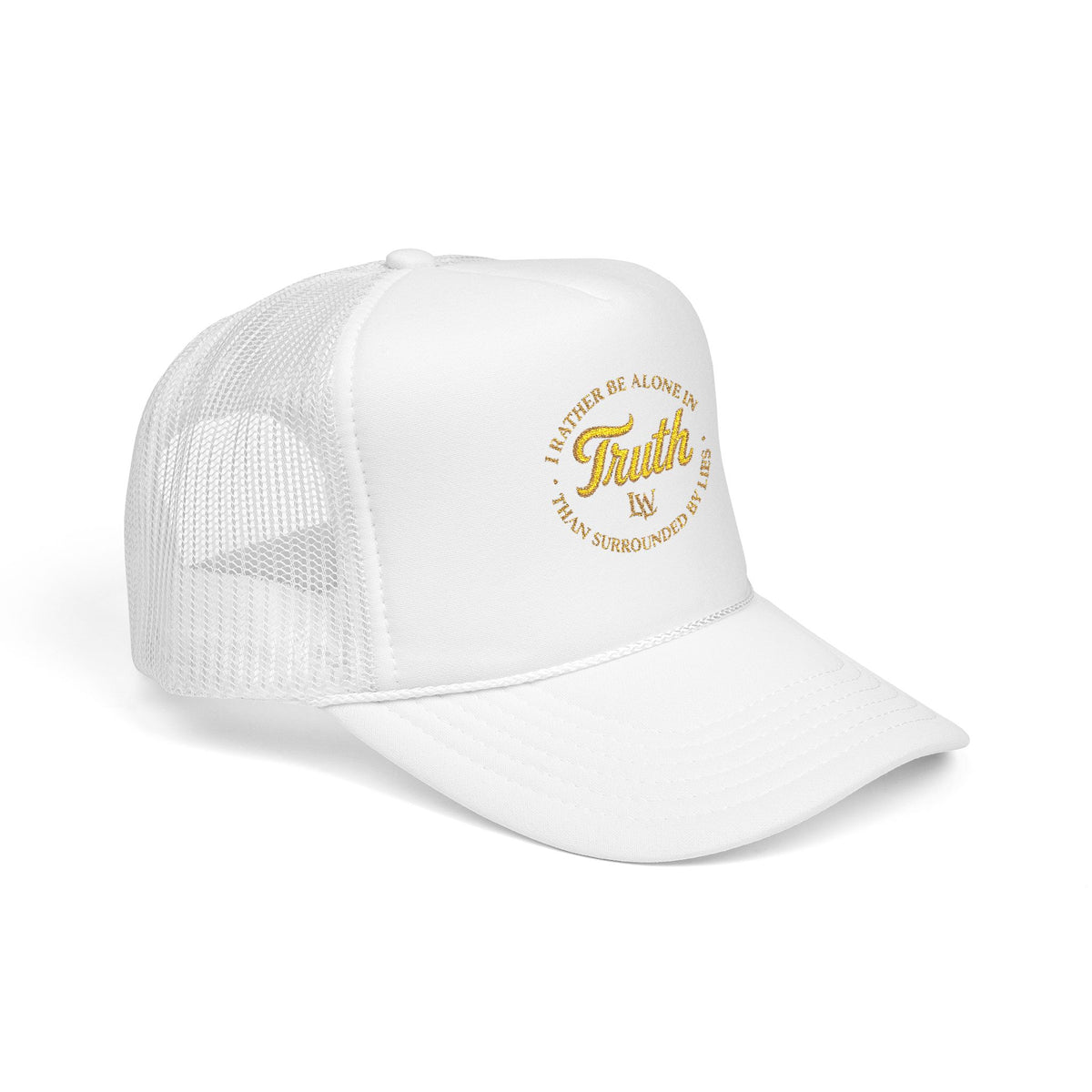 Truth Trucker Hat — "I’d Rather Be Alive In Truth Than Surrounded By Lies" Embroidered Mesh Cap
