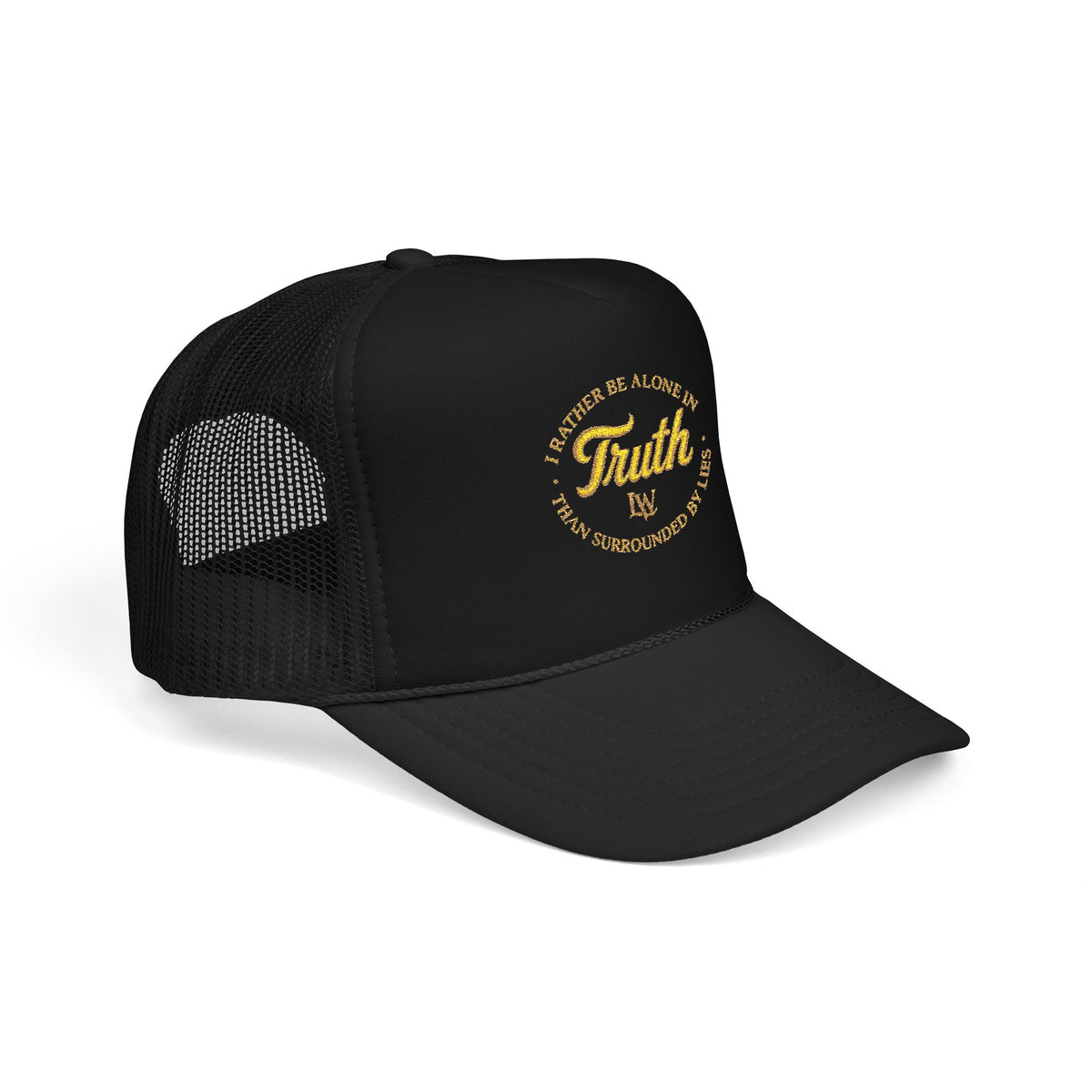 Truth Trucker Hat — "I’d Rather Be Alive In Truth Than Surrounded By Lies" Embroidered Mesh Cap