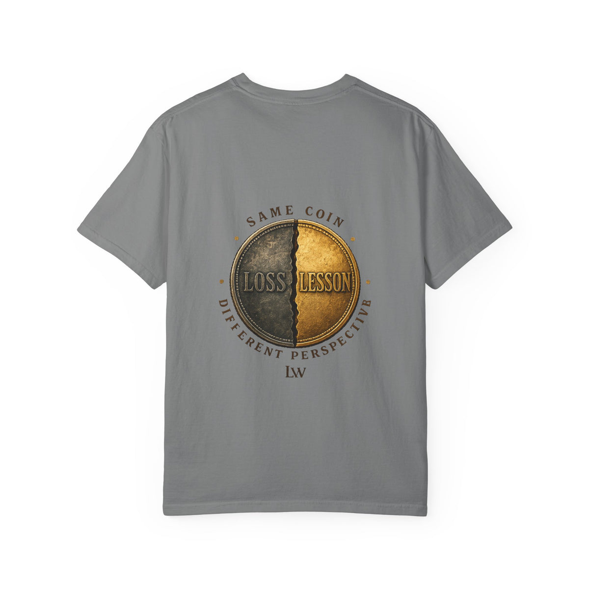 POV Life: Perception Graphic T-Shirt — Retro Coin Loss & Lesson Design