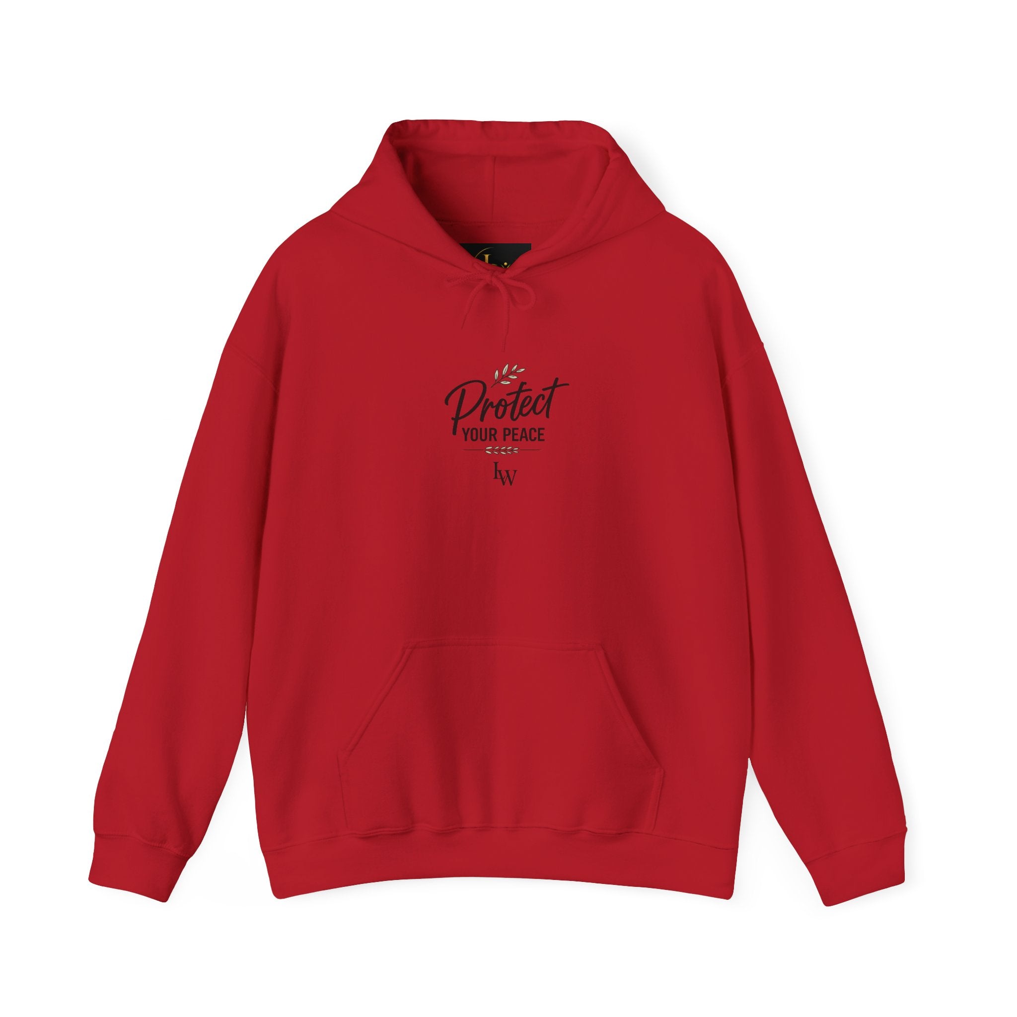Protect Your Peace Hoodie | Minimal Script Text, White Pullover