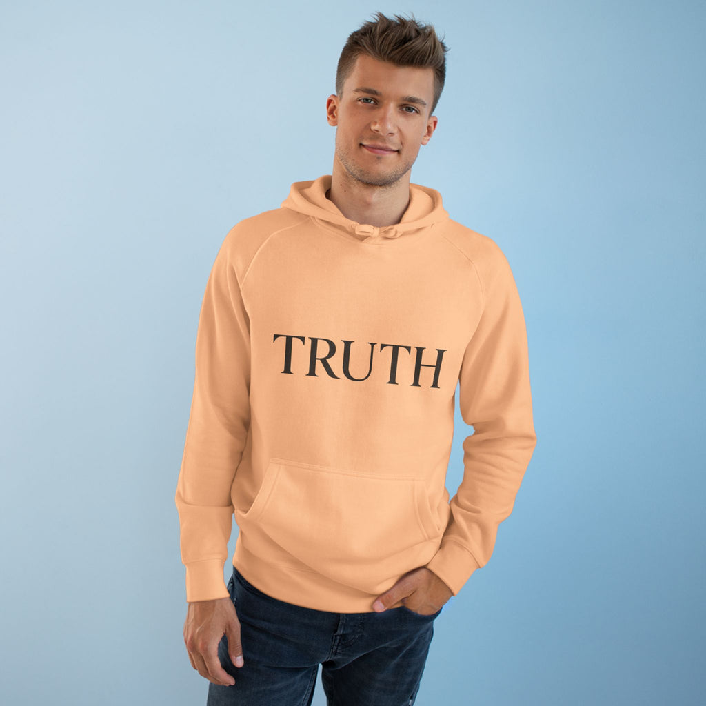 Truth Hoodie — Minimal Front Logo & Back Quote ‘I'd Rather Be Alone in Truth Than Surrounded by Lies’