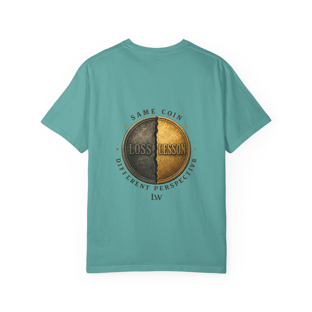 POV Life: Perception Graphic T-Shirt — Retro Coin Loss & Lesson Design