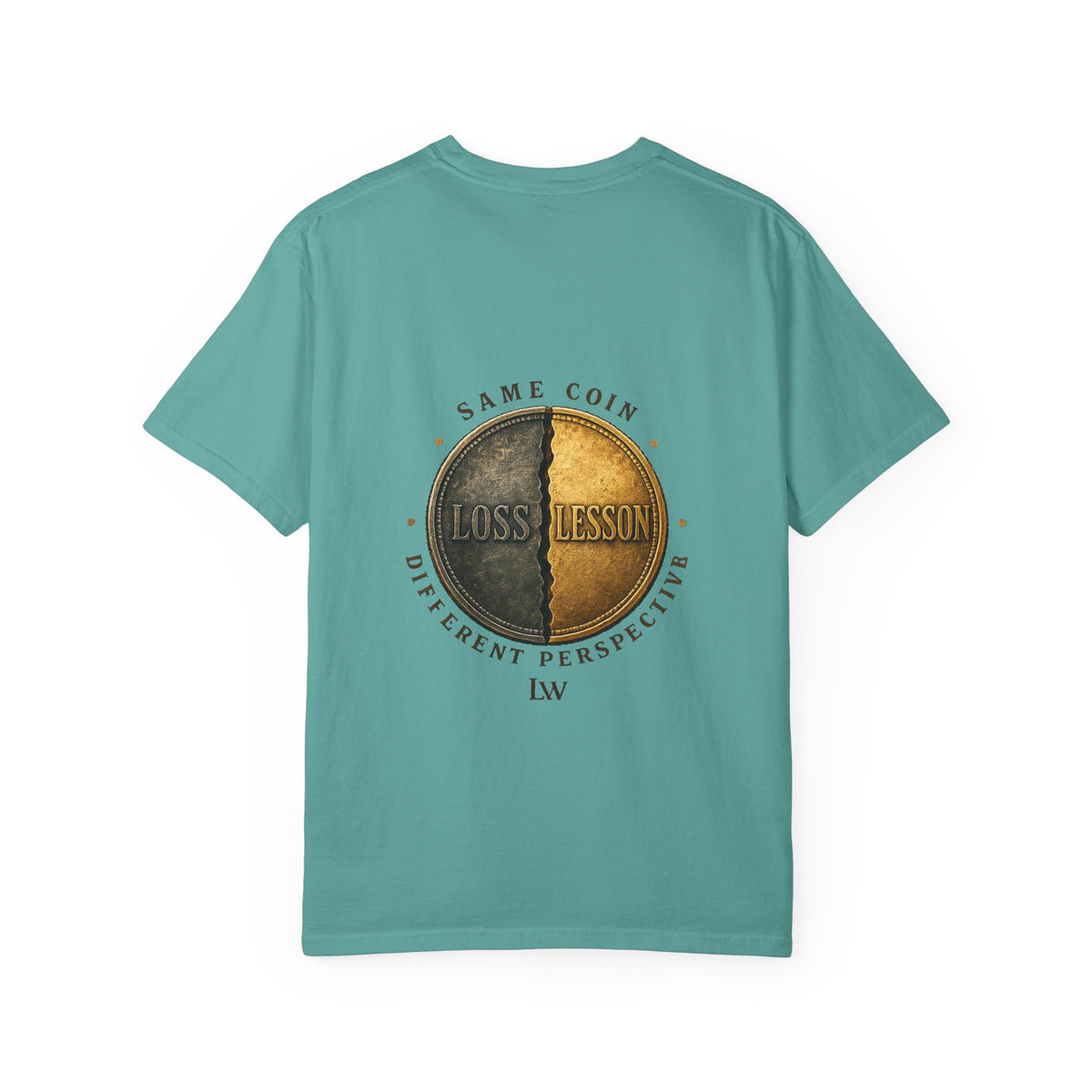 POV Life: Perception Graphic T-Shirt — Retro Coin Loss & Lesson Design