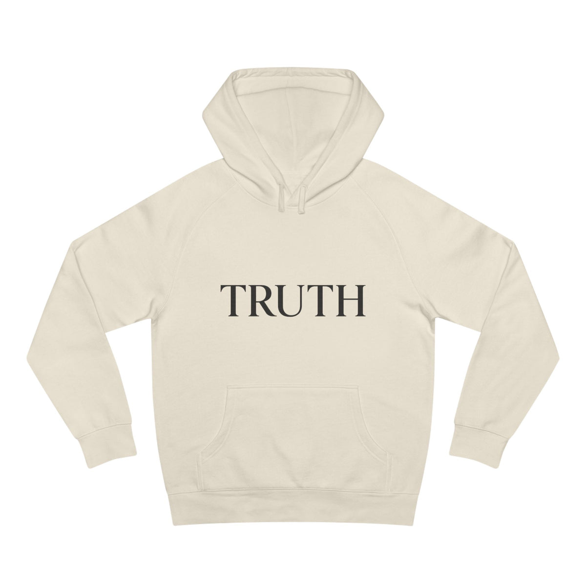 Truth Hoodie — Minimal Front Logo & Back Quote ‘I'd Rather Be Alone in Truth Than Surrounded by Lies’