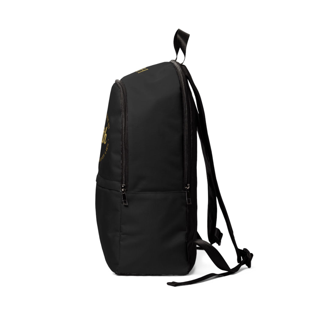 Truth Gold Crest Backpack — Inspirational Quote Daypack