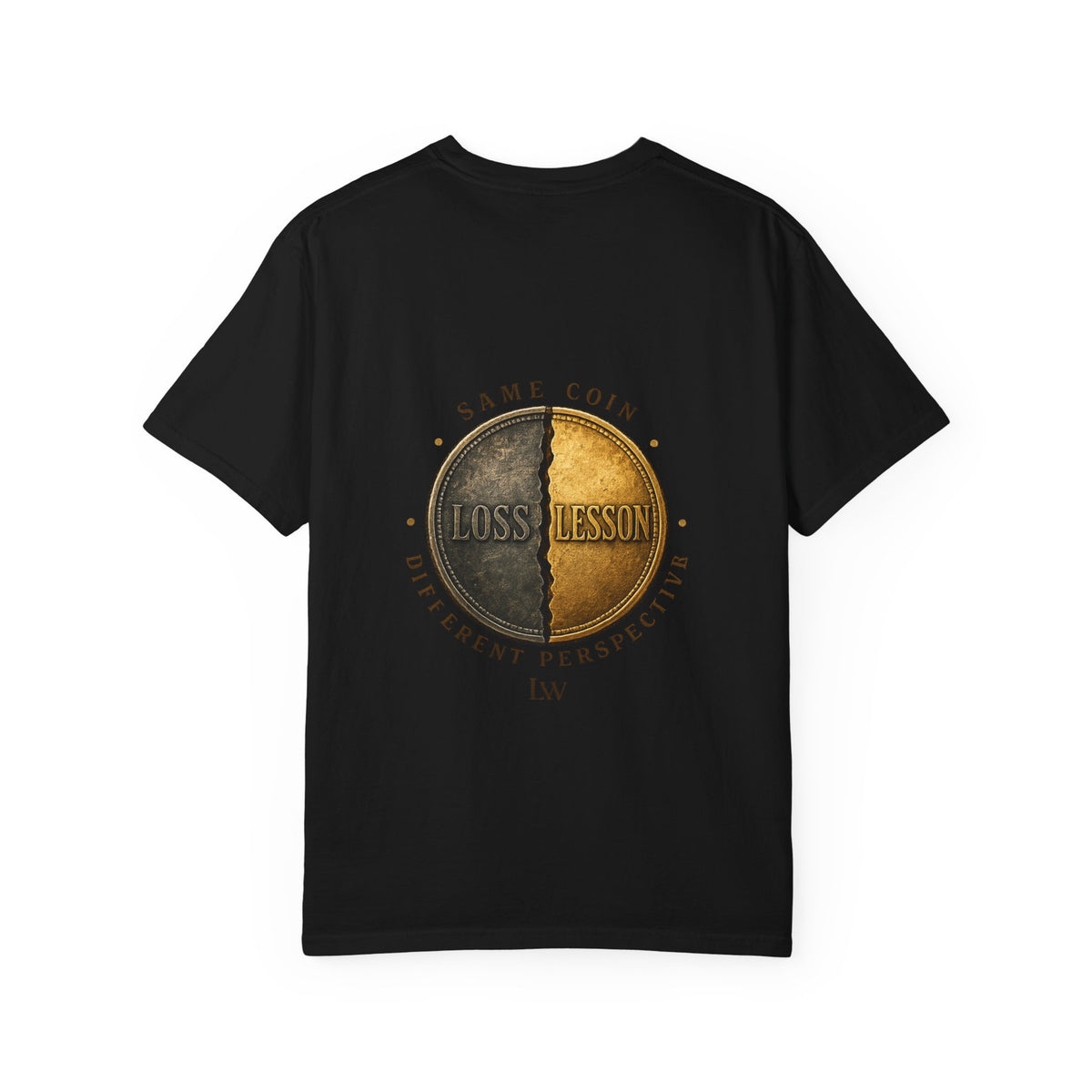POV Life: Perception Graphic T-Shirt — Retro Coin Loss & Lesson Design
