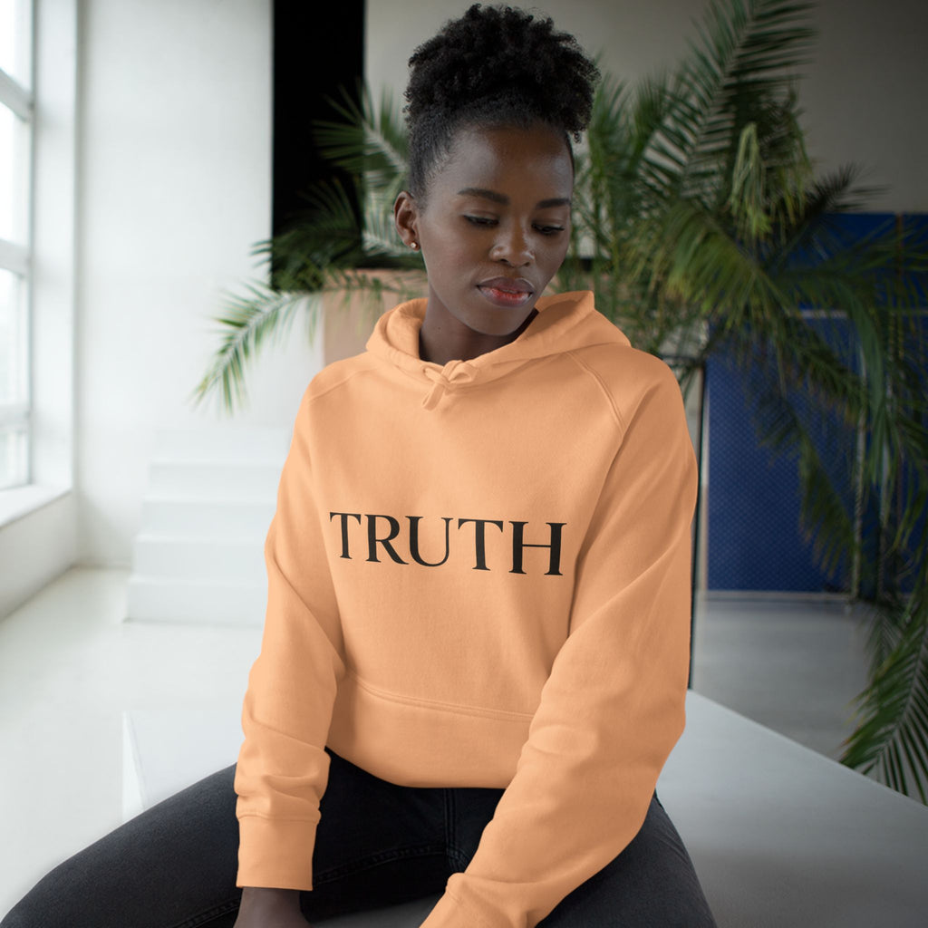 Truth Hoodie — Minimal Front Logo & Back Quote ‘I'd Rather Be Alone in Truth Than Surrounded by Lies’