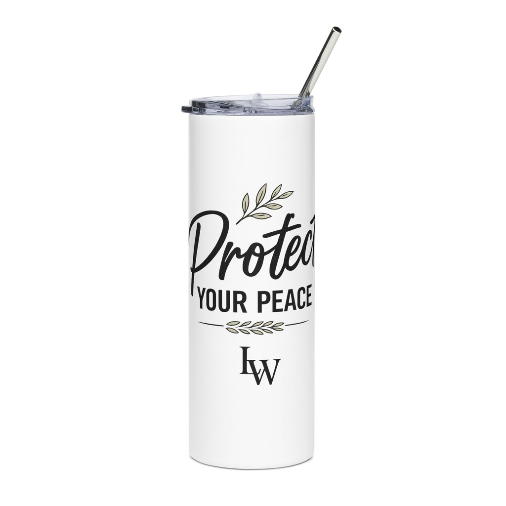 Tumbler — “Protect Your Peace” 20oz Stainless Steel Travel Cup