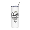 Tumbler — “Protect Your Peace” 20oz Stainless Steel Travel Cup