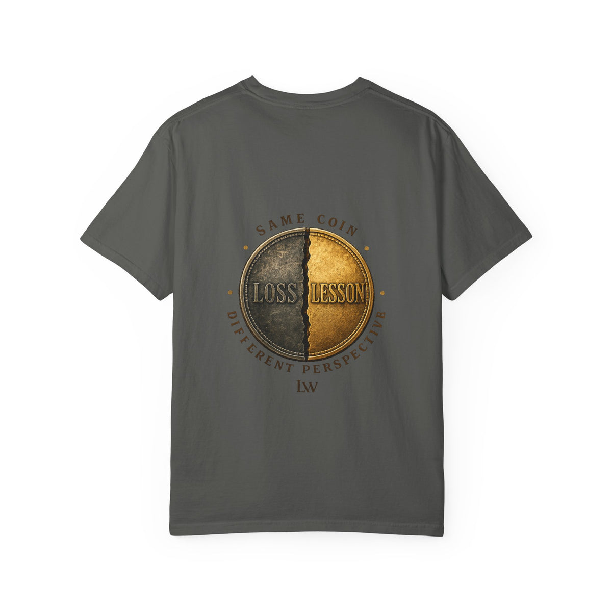 POV Life: Perception Graphic T-Shirt — Retro Coin Loss & Lesson Design
