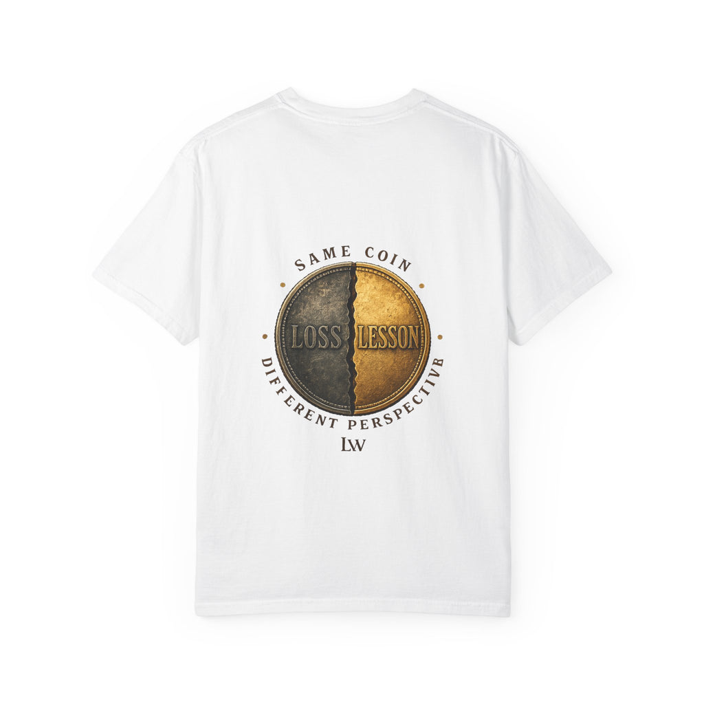POV Life: Perception Graphic T-Shirt — Retro Coin Loss & Lesson Design