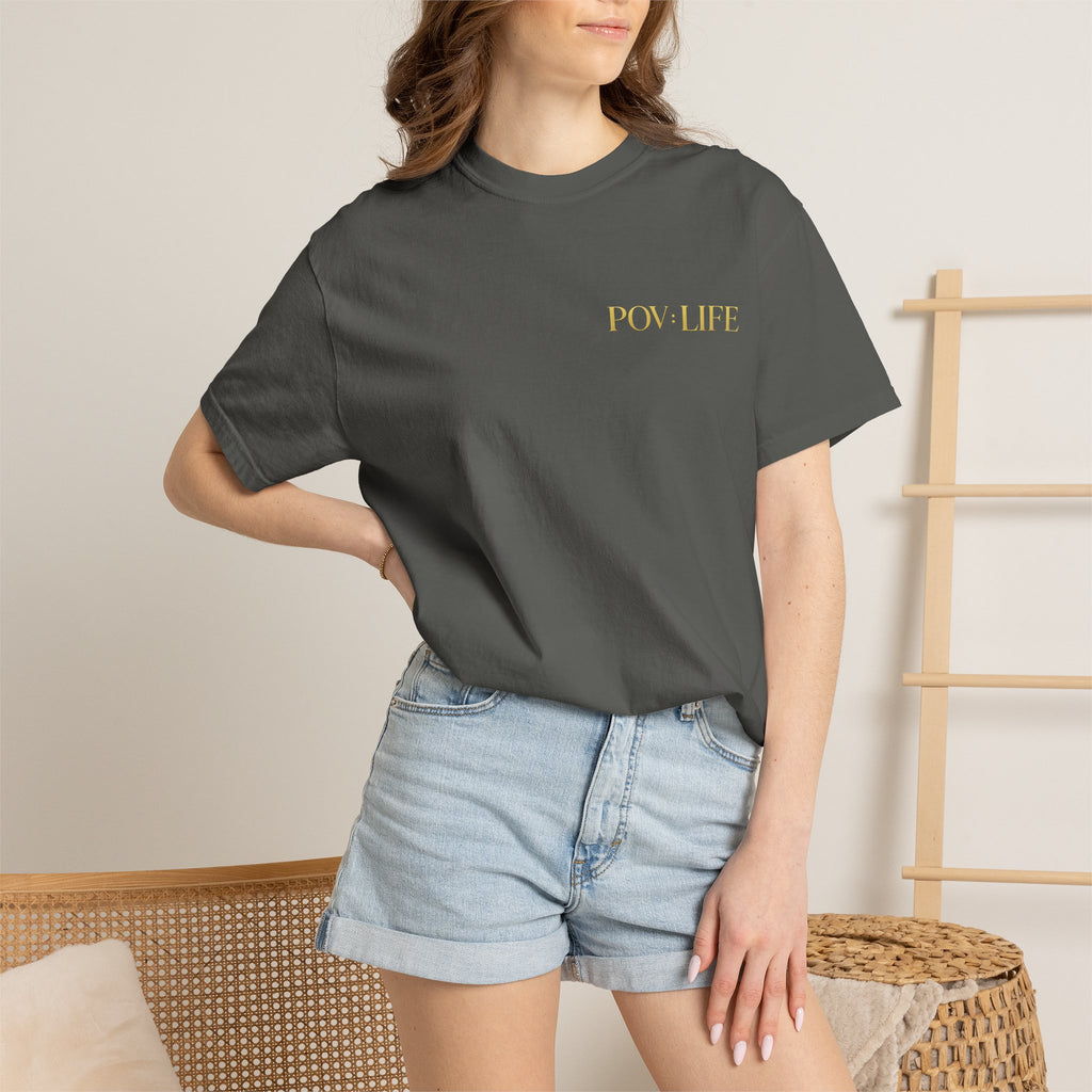POV Life: Perception Graphic T-Shirt — Retro Coin Loss & Lesson Design