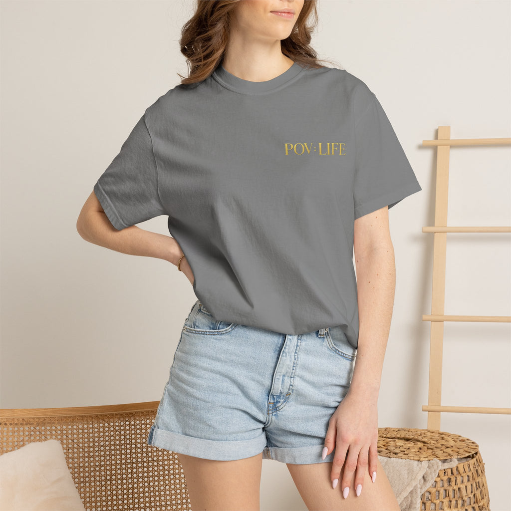 POV Life: Perception Graphic T-Shirt — Retro Coin Loss & Lesson Design