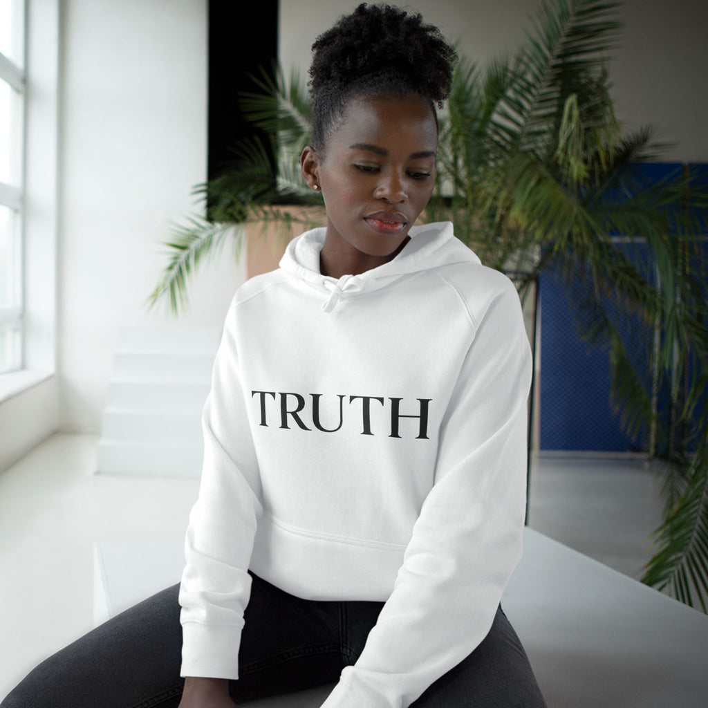 Truth Hoodie — Minimal Front Logo & Back Quote ‘I'd Rather Be Alone in Truth Than Surrounded by Lies’