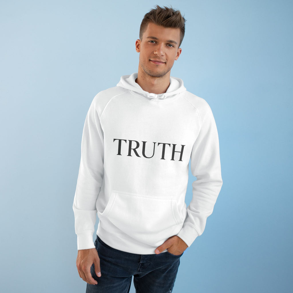 Truth Hoodie — Minimal Front Logo & Back Quote ‘I'd Rather Be Alone in Truth Than Surrounded by Lies’