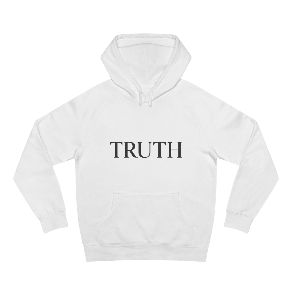 Truth Hoodie — Minimal Front Logo & Back Quote ‘I'd Rather Be Alone in Truth Than Surrounded by Lies’