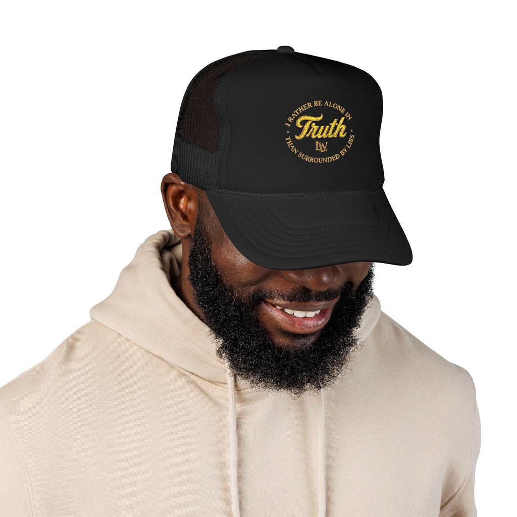 Truth Trucker Hat — "I’d Rather Be Alive In Truth Than Surrounded By Lies" Embroidered Mesh Cap