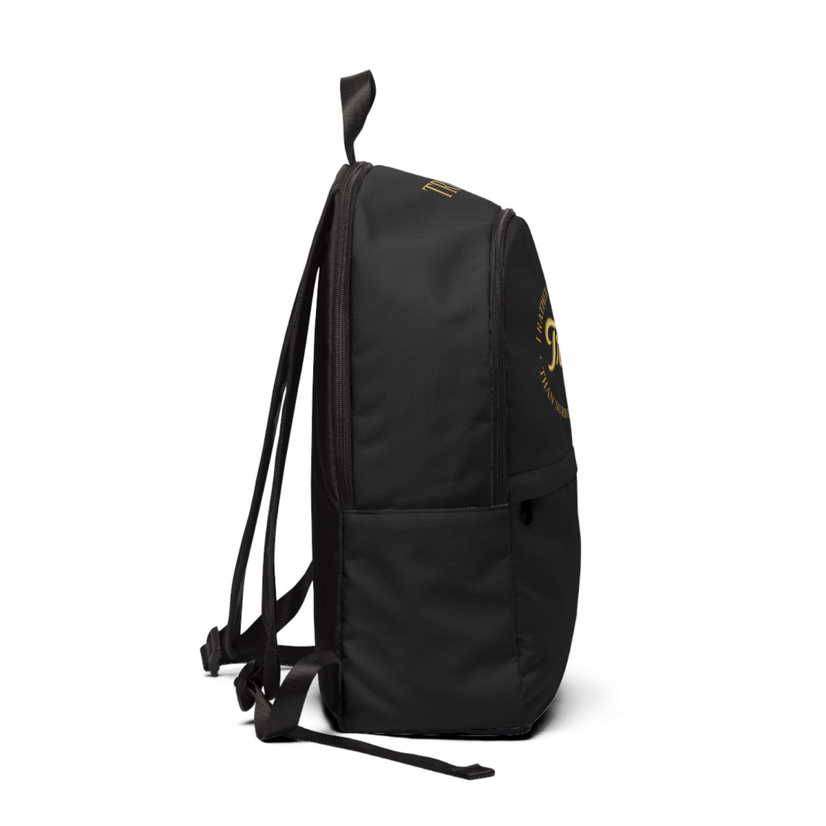 Truth Gold Crest Backpack — Inspirational Quote Daypack