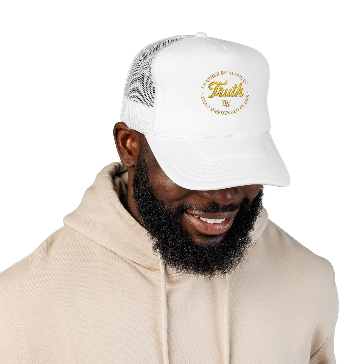 Truth Trucker Hat — "I’d Rather Be Alive In Truth Than Surrounded By Lies" Embroidered Mesh Cap