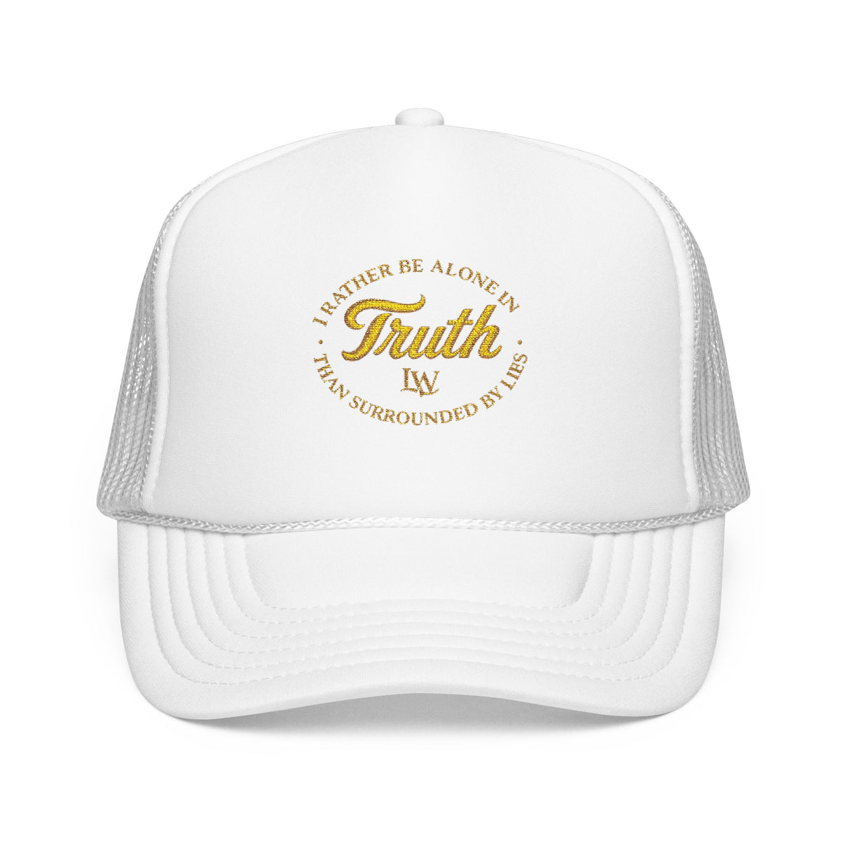 Truth Trucker Hat — "I’d Rather Be Alive In Truth Than Surrounded By Lies" Embroidered Mesh Cap